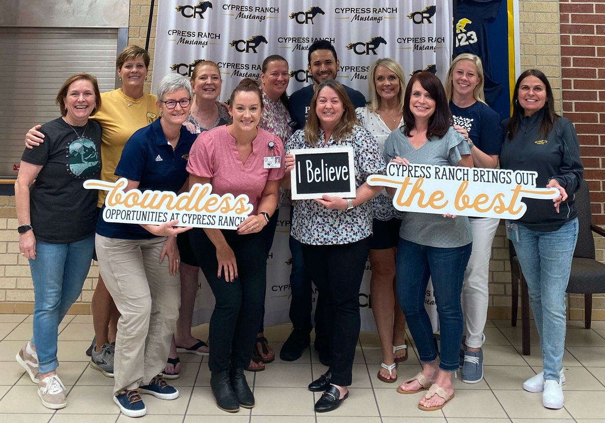 I’ve *heard* that last year was the hardest year in education but it was my first year so I had nothing to compare. This team is what made the decision so easy! Find yourself a job where you love the people you work with! 💙💛💙💛💙💛#MWT <a href="/CyRanchHS/">Cypress Ranch HS</a> <a href="/CyFairISD/">Cypress-Fairbanks ISD</a> @SuptMarkHenry