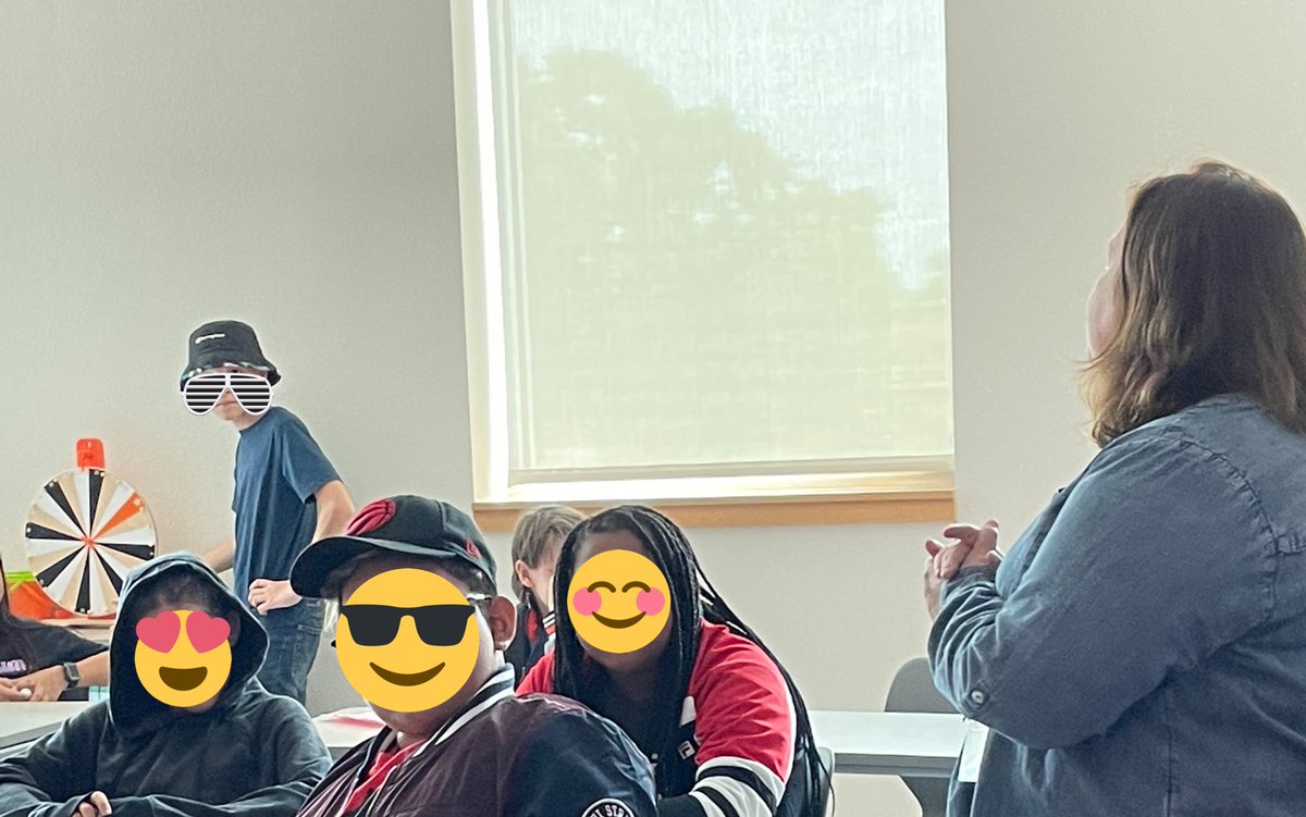 Team_Kamas's tweet photo. I had such a fun time delivering chromebooks to students! I got “shocked” in science with Mr. Knapp and got to spin the wheel with @Kris10Etheridge @CDFulkes_MS https://t.co/Mk1tyFWgGY
