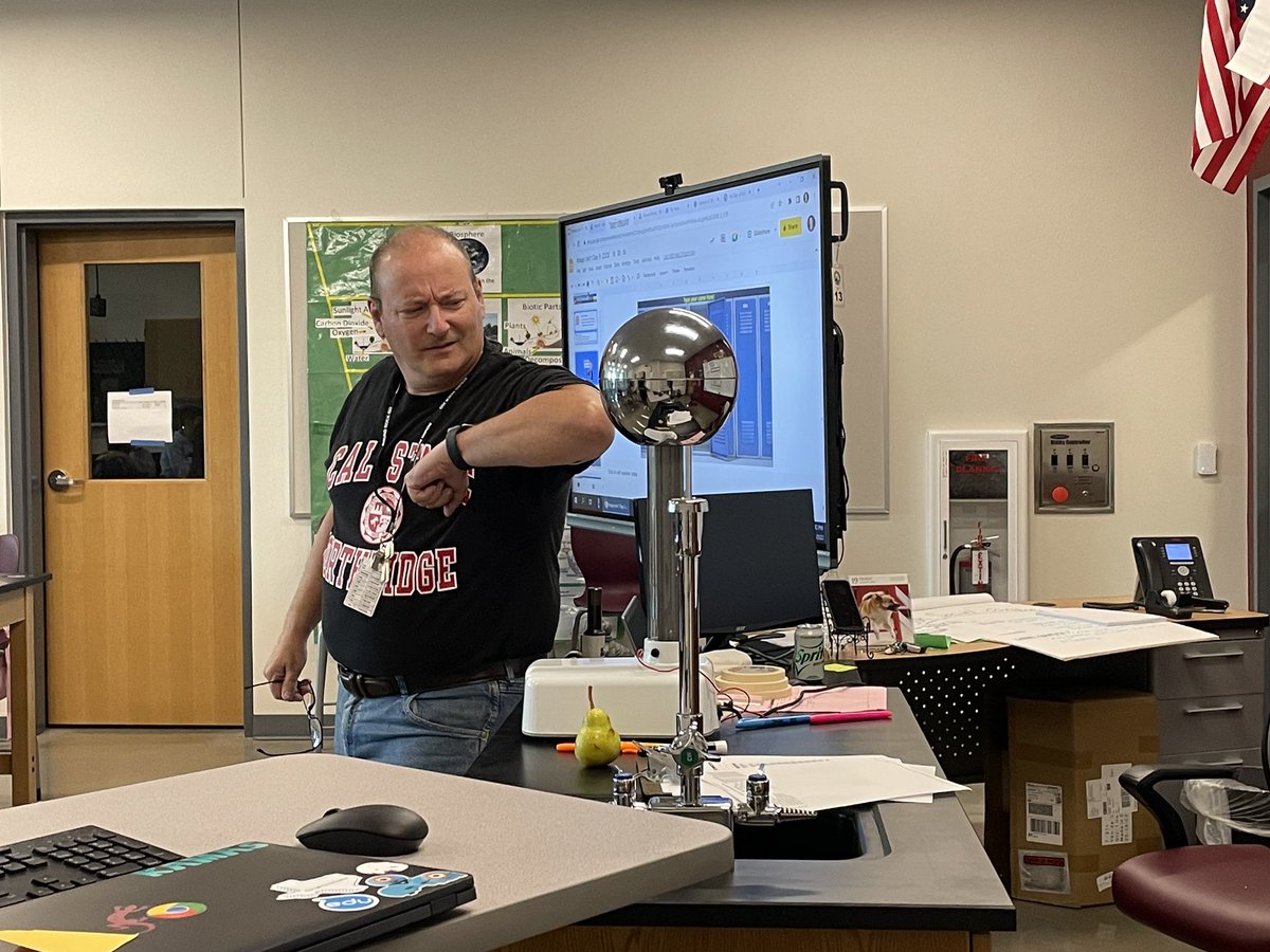 Team_Kamas's tweet photo. I had such a fun time delivering chromebooks to students! I got “shocked” in science with Mr. Knapp and got to spin the wheel with @Kris10Etheridge @CDFulkes_MS https://t.co/Mk1tyFWgGY