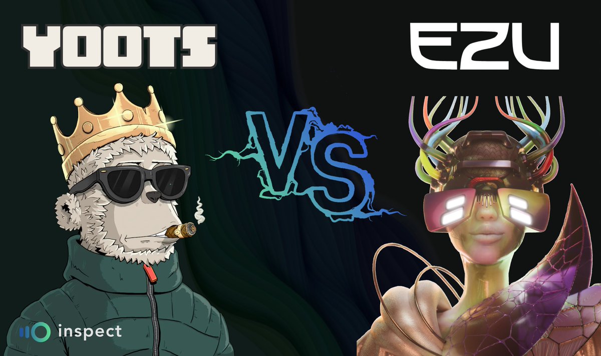 1/ 𝘁𝗲𝗮𝗺 𝘆𝟬𝟬𝘁𝘀 vs. 𝘁𝗲𝗮𝗺 [ 𝗲 𝘇 𝘂 ]
 
We're diving into two of the bear market's most anticipated NFT collections: <a href="/y00tsNFT/">y00ts</a> &amp; <a href="/ezu_xyz/">ezu</a> ✨

✅ Overviews &amp; mint details
✅ Collection comparisons
✅ Social stats &amp; signals
 
Welcome to the Inspect Upcoming Mints edge 👇