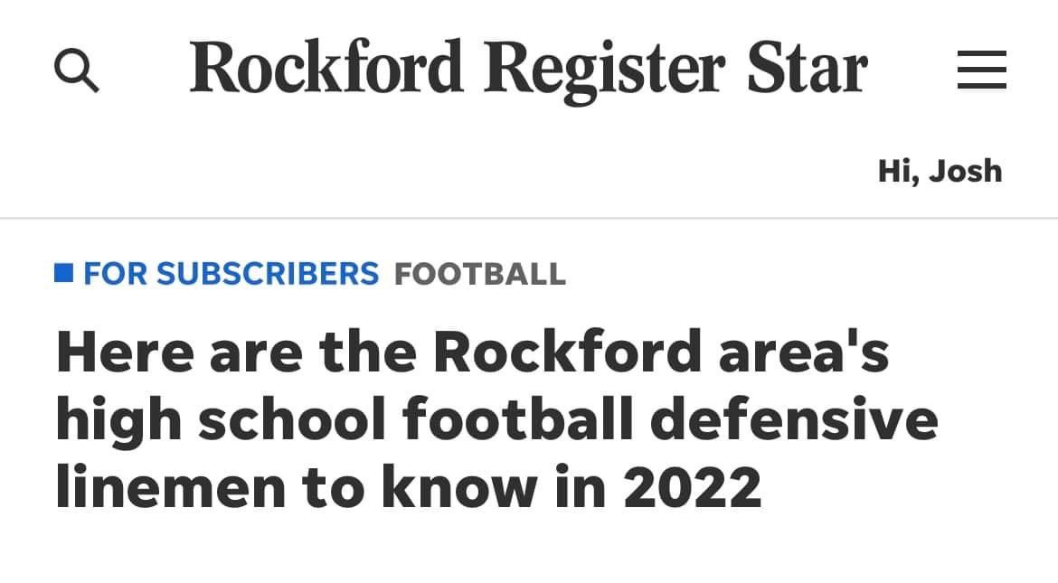 jmontee97's tweet photo. Congratulations to @maxtonmontoya for making the ‘Rockford area's high school football defensive linemen to know in 2022’!!!  Let’s go!!! 🙌🏼💥💪🏼 #rrstar #goboylan 🏈💚 https://t.co/Q997HrlPa2