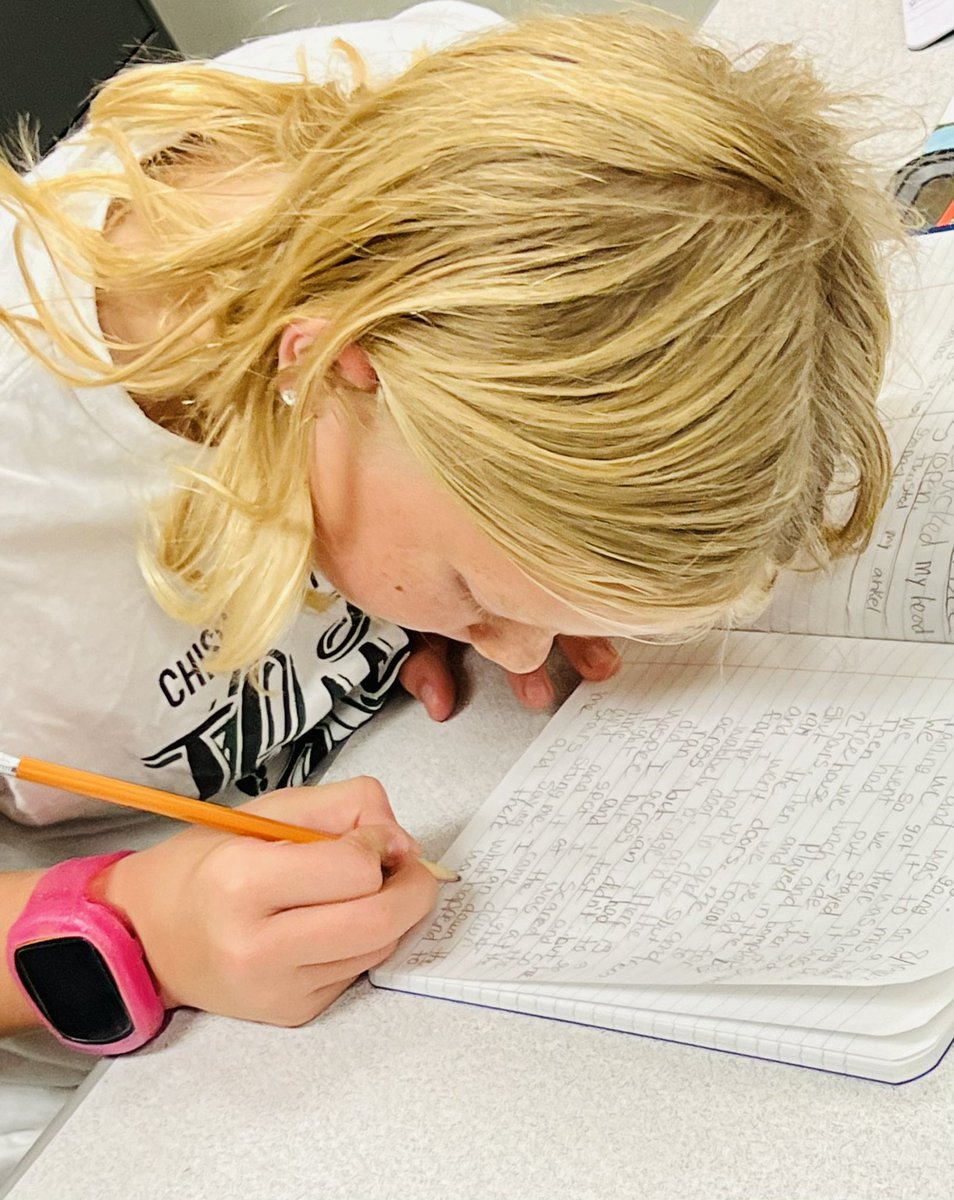 MMillhuff's tweet photo. My students are rocking our journal writing! We’ve worked hard on developing topics and writing in our journals daily. More and more are sharing! @MadisonPlaceK5 @MadisonPlacePTO https://t.co/xCBtHe8Oza