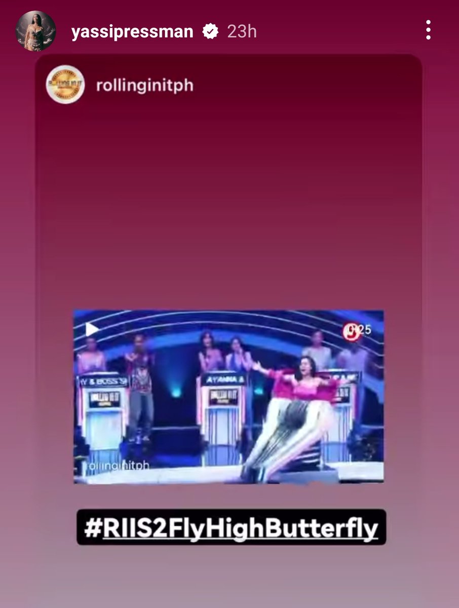 eastwinner9's tweet photo. #RII2FlyHighButterfly
The 13th episode of RII2 on August 20 on TV5 at 8:30pm hosted hy our beautiful Yassi Pressman https://t.co/vpKBts9KqK