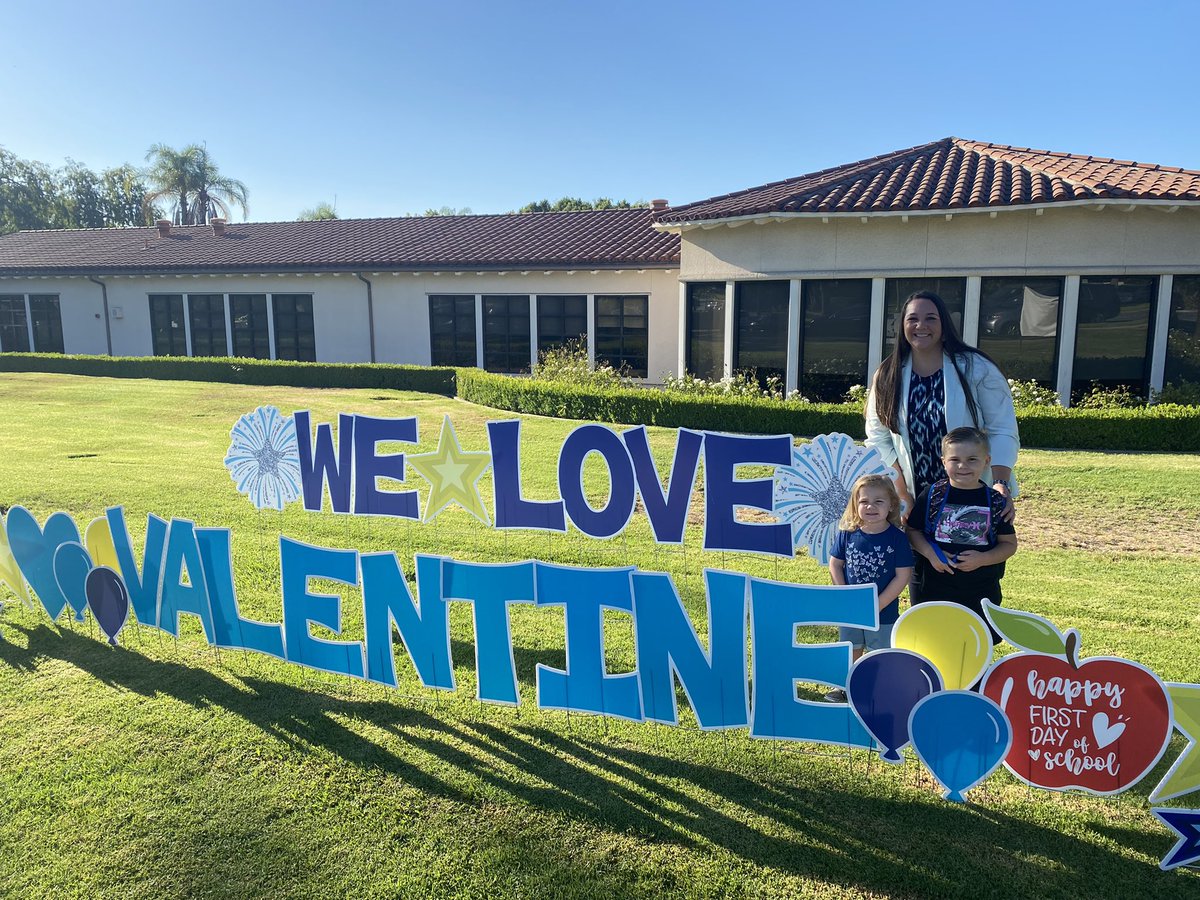 It was the best 1st day of school ever! My first as a principal and Connor’s 1st day in TK made it even more special ! We are off to a great start! #valentinevikings
