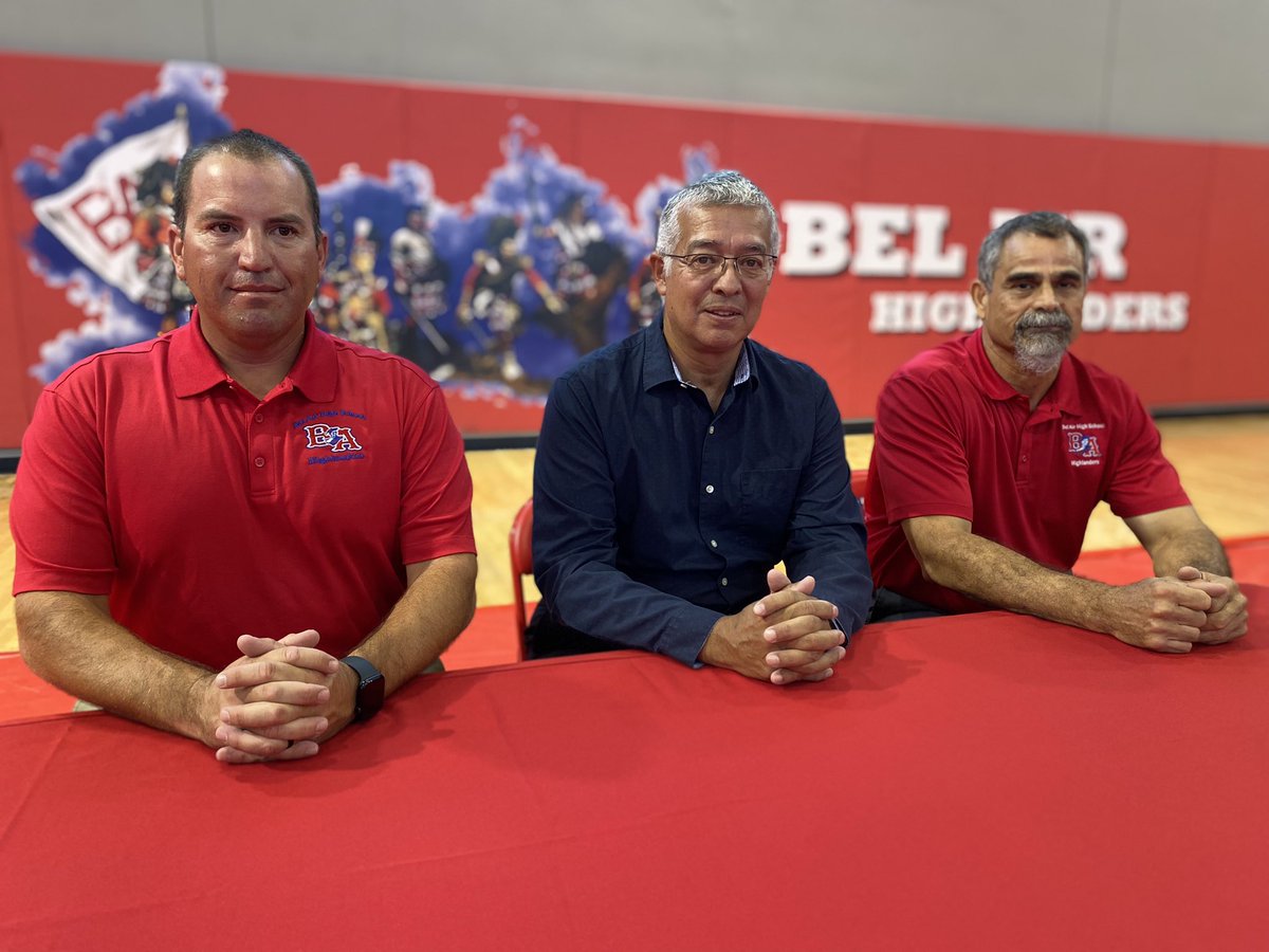 Congratulations and welcome to our 3 new head coaches! Exciting times coming for @BelAirHigh Baseball, Girls Soccer and Softball! #BigRedPride @BA_Highlanders @BABrotherhood @BAHS_WSoccer @YISDAthletics1