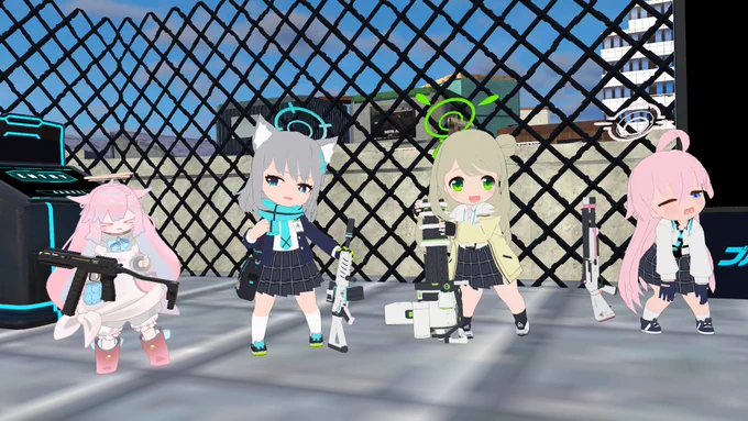 ・ゆりゆりしてきた・このブースの衣装可愛すぎだろ!・一日一悪・このパーティで総力戦に行こう 
