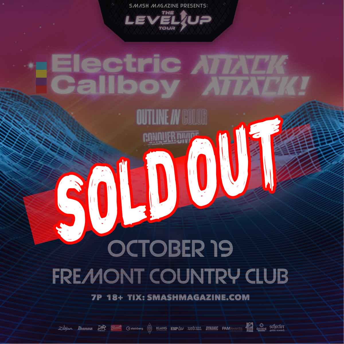 _diane_'s tweet photo. ⚡️ SOLD OUT ⚡️
The Level Up Tour
@ElectricCallboy & @AttackAttackUS
October 19
21+ 8pm
at @FremontCCLV
INFO 👉: https://t.co/nM4GRx2Cbx
#TheLevelUpTour #ElectricCallboy #AttackAttack https://t.co/rkectp2Ncd