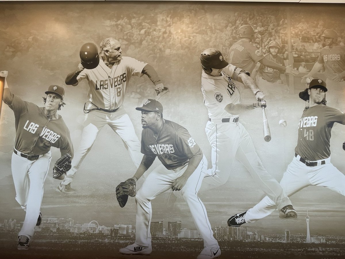 thatsamatch's tweet photo. When on the suite level at @thelvballpark check out the Las Vegas Stars/51s/@AviatorsLV history 1983-2022) . . . #degrom #Alonso #Syndergaard #SethBrown #ShaunMurphy ⚾️⭐️⚾️ https://t.co/pOrV2xG5B5