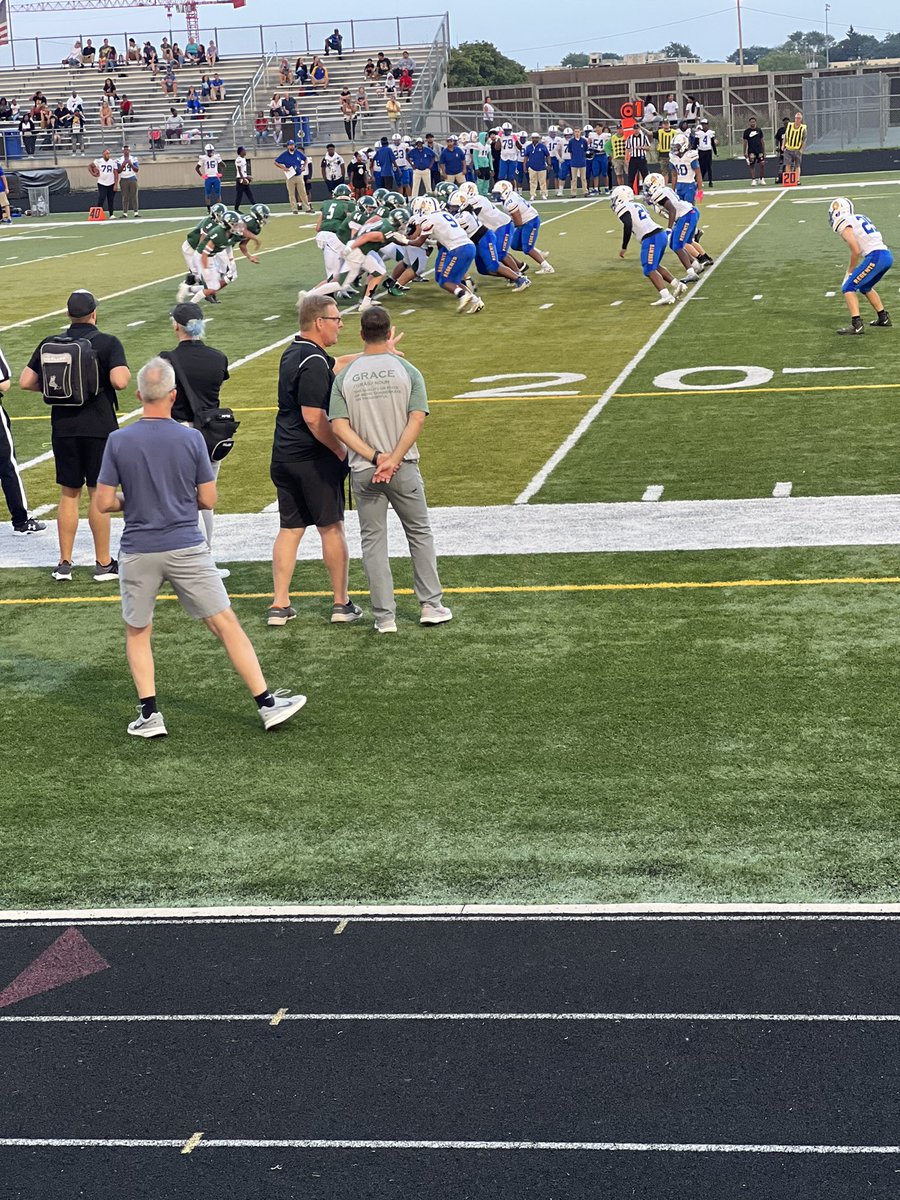 First Friday night lights #trojanpride #tosawest #tosaproud