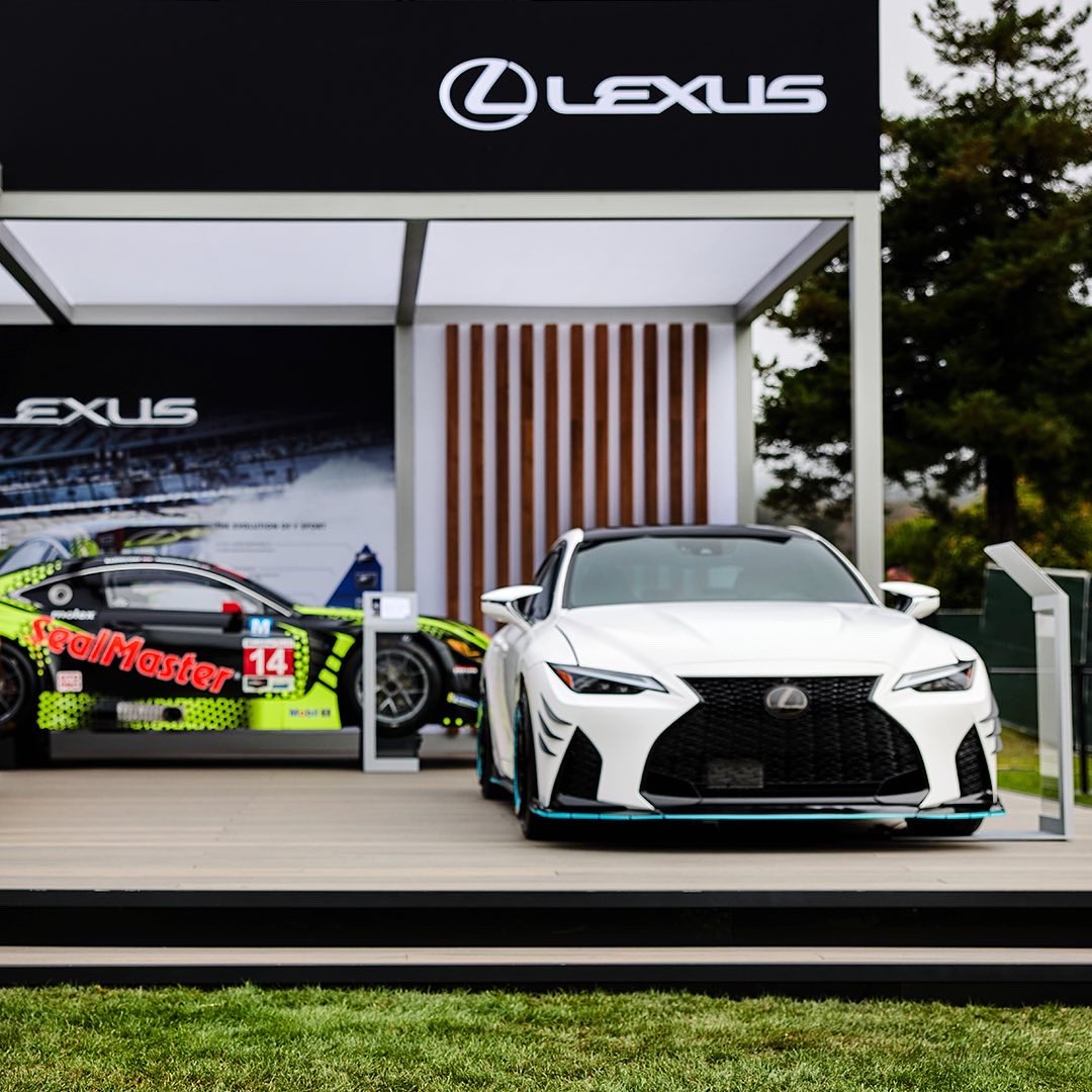 Lexus's tweet photo. Race course. Golf course. First course. Lexus is ready for the occasion. #TheQuail #LexusMCW https://t.co/CqGeyRI8XT