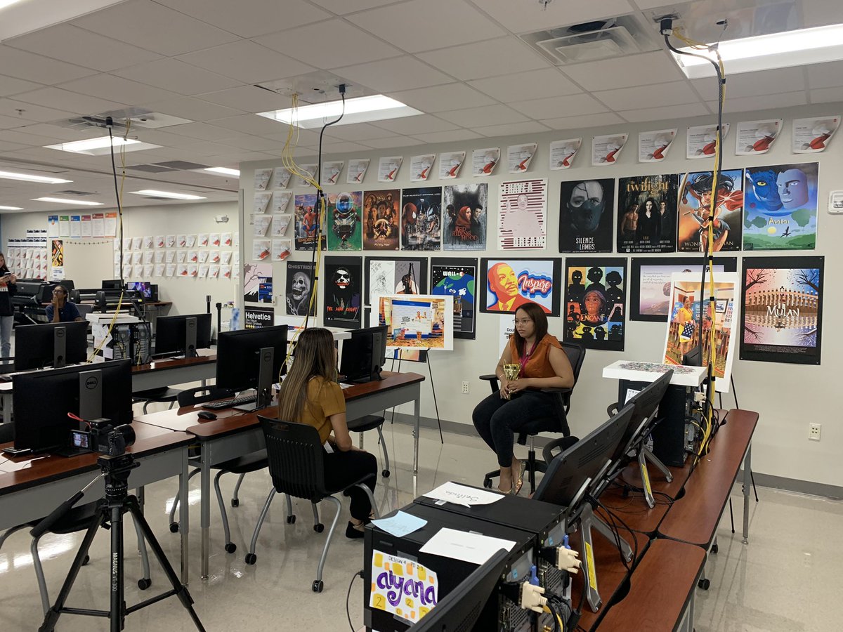 Meet the Adobe World Champion Salma Sanchez. Her she is being interviewed by Telemundo. #CTEreffic #SkillUpOsceola <a href="/SkillUpSummit/">SU2</a>