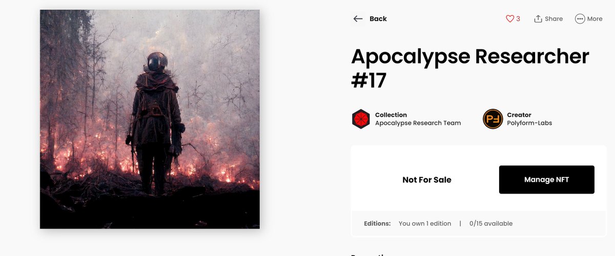 Reptarsrevenge2's tweet photo. I'm just sitting here, waiting on an airdrop, then all of a sudden BAM!!! Completely unexpected, @adamkylewilson slaps me right in the eye holes with this beauty out of the #ApocalypseResearchTeam collection! Don't sleep on #PolyformLabs!
@GameStopNFT @GameStop https://t.co/0bZjB0Eupm