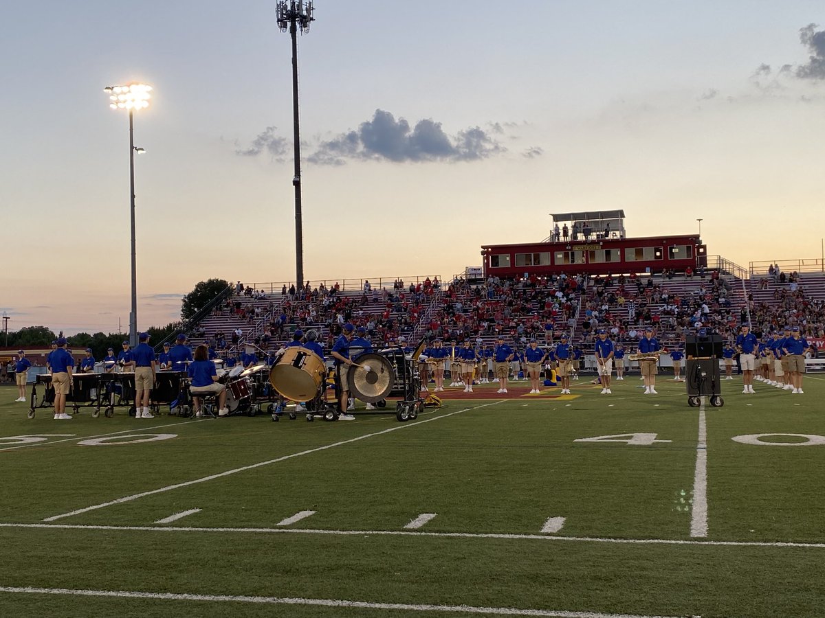 Student section leaders and great halftime show. Let’s go Braves!!   #BeBRAVE