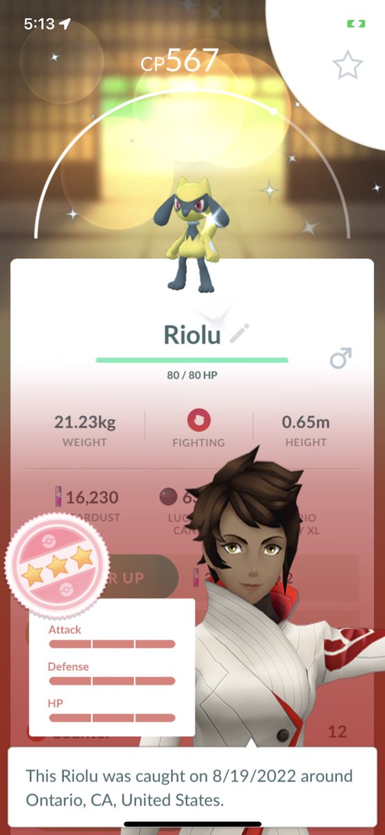 DboyThickness's tweet photo. #PokemonGO #shinyriolu #perfectshiny https://t.co/Ui3Iskb4Px