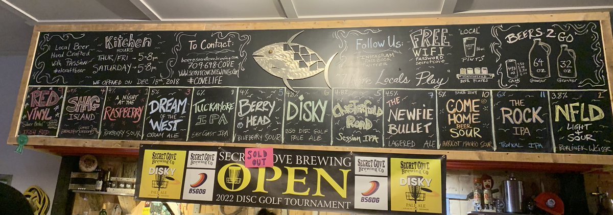 tylersmom121904's tweet photo. Beer passport stamps continue… @SecretCoveBrew #anightattheraspberry @boomstickbrewing #berrybucket #frieswiththat? #nlcraftbeer #supportlocal @TCAR_GovNL @GovNL https://t.co/0WjaH2QUFY