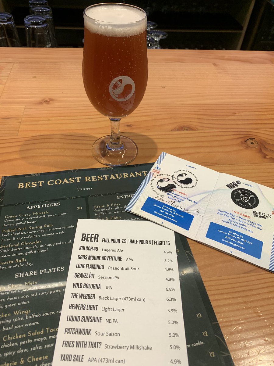 tylersmom121904's tweet photo. Beer passport stamps continue… @SecretCoveBrew #anightattheraspberry @boomstickbrewing #berrybucket #frieswiththat? #nlcraftbeer #supportlocal @TCAR_GovNL @GovNL https://t.co/0WjaH2QUFY
