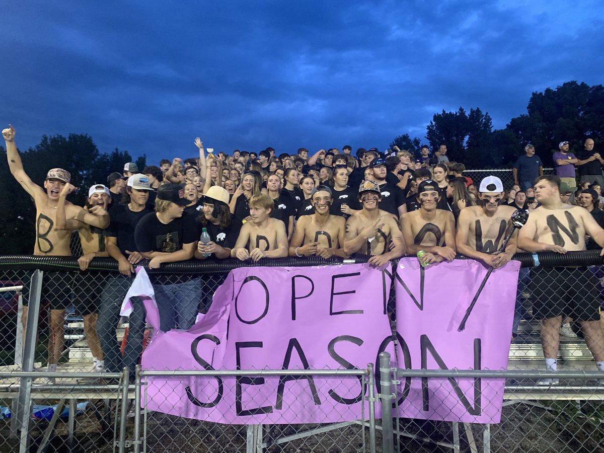 Lawrence County Wildcat Student Section in Full Force!! ⁦<a href="/LCHSone/">We Are Family!</a>⁩ ⁦<a href="/brianporter1717/">Brian Porter</a>⁩ ⁦<a href="/WillieFJoiner/">Willie Joiner</a>⁩