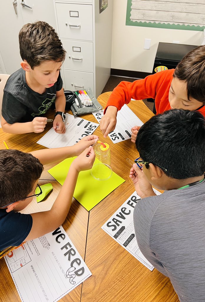 Today we combined Science and team building to save Fred, the adventurous worm. Lots of fun and collaboration. #ACEcubs
