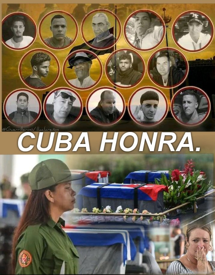 #CubaHonra🇨🇺 
Cuba se une al dolor inmenso de la ciudad de Matanzas, tras la perdidas de sus hijos en el siniestro en la base de Supertanqueros, hoy nuestro último adiós a los héroes por siempre.
#LaPatriaOsContemplaOrgullosa.
#IzquierdaUnida🇨🇺
