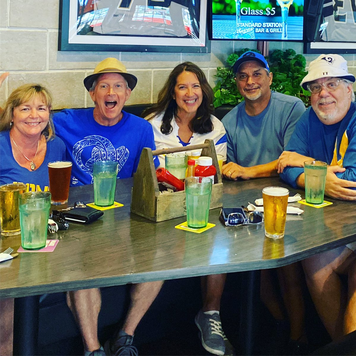 OrganizedIsland's tweet photo. Let’s go Rams!! Run it back! 💛🏈💙#RamsHouse https://t.co/W5WgZWQr5k