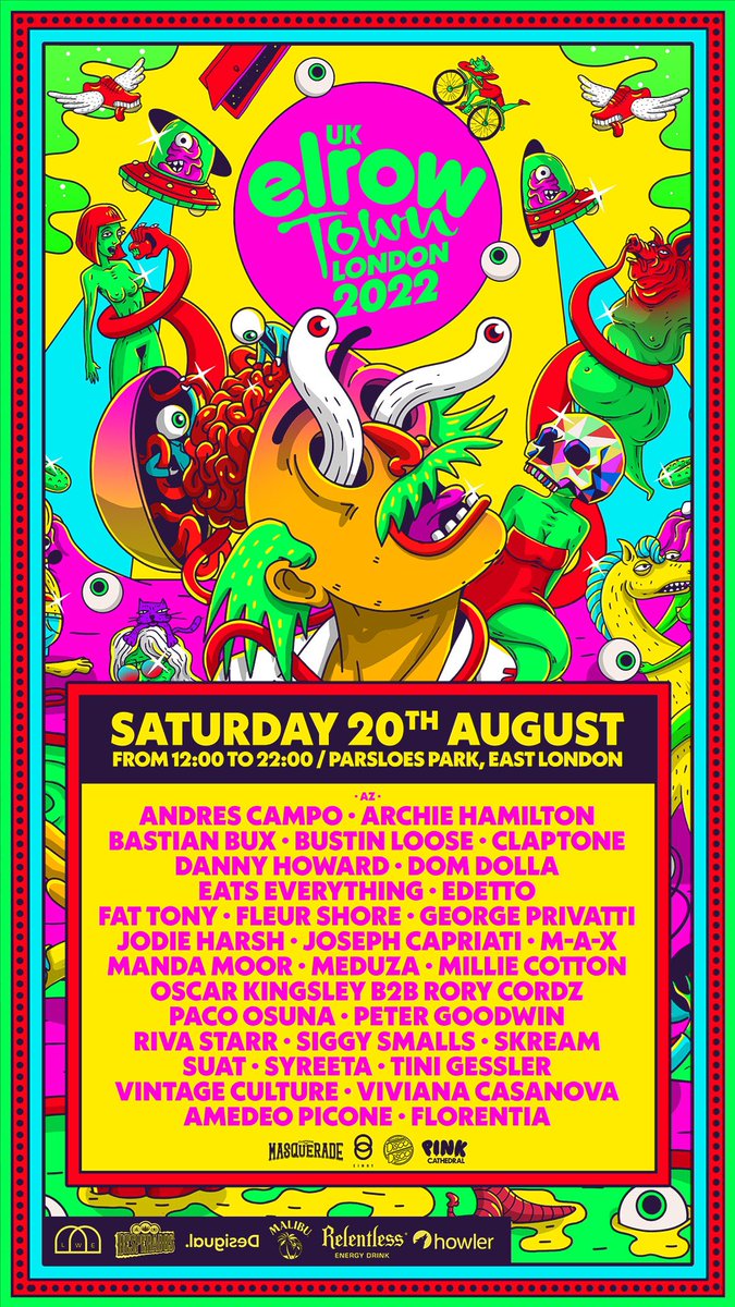 BeccaScorer's tweet photo. Selling x4 tickets for Elrow Town London 20/08/22 (today).
Message if interested! https://t.co/OroxU3bLXR