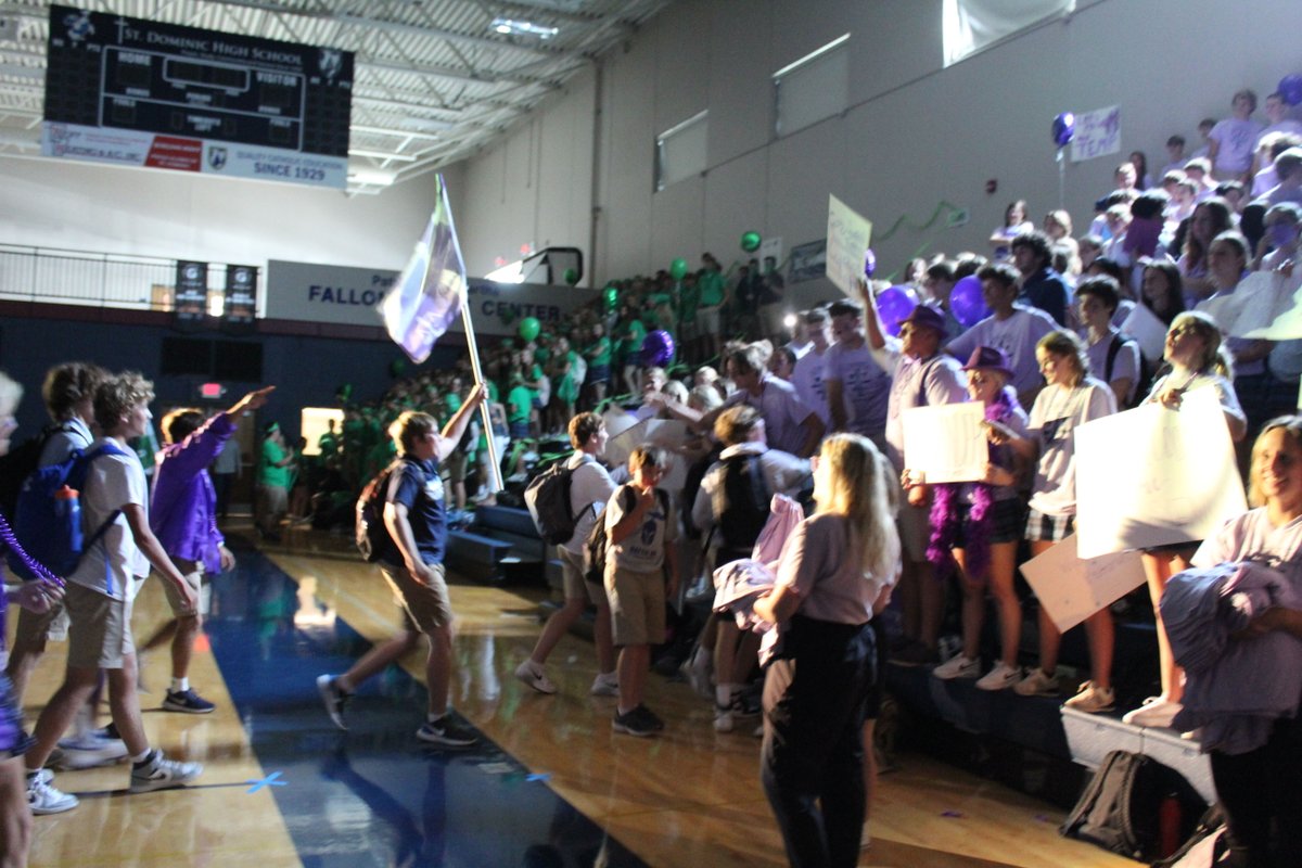 StDominicHS's tweet photo. Six houses, one home! We cheered, raced and welcomed all our new members to their St. Dominic houses during this year’s house reveal! https://t.co/vQ8PDPppM9