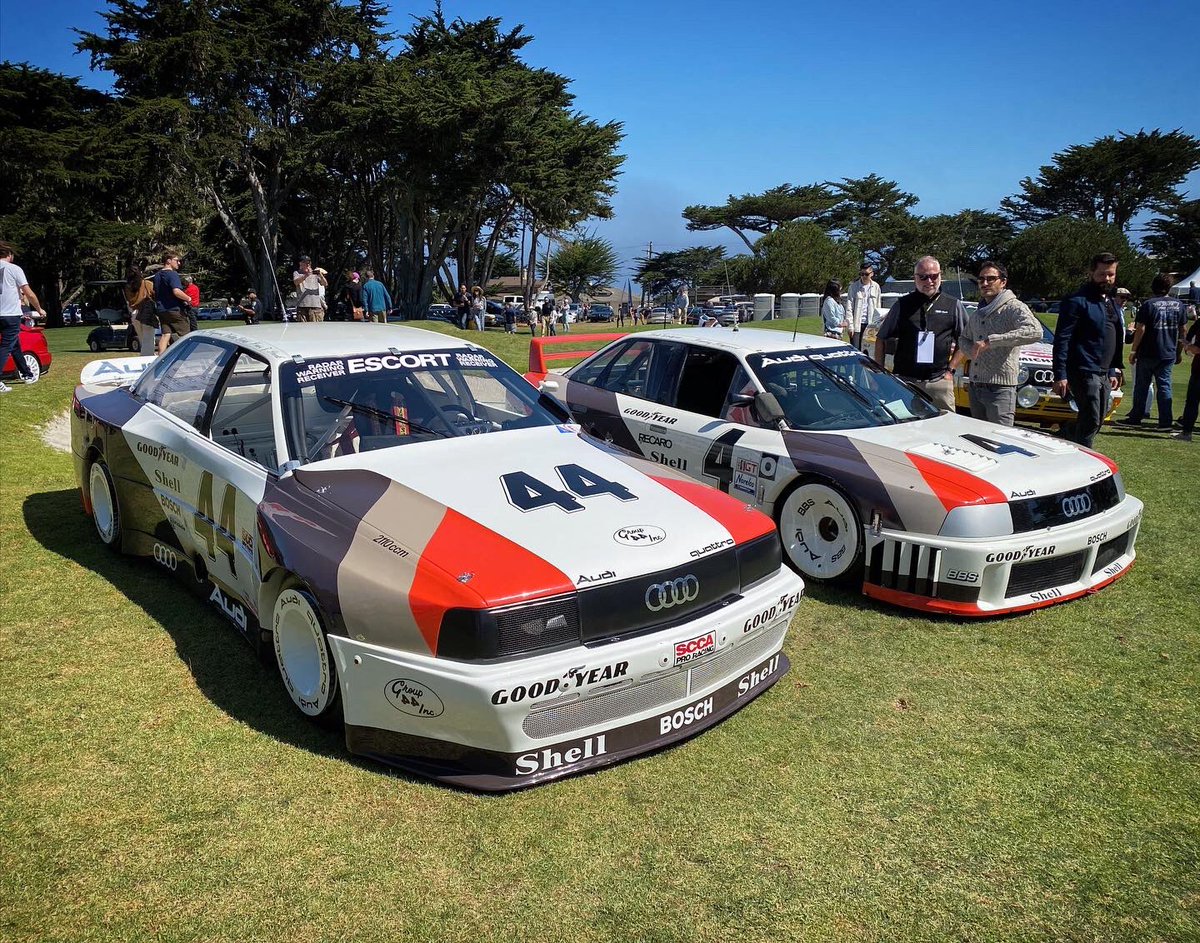audizine's tweet photo. Legends never die! From the sacred vaults of @Audi Tradition’s German collection, in conjunction with @AudiClubofNA, these three history writing beasts were on display this week at #LegendsOfTheAutobahn in Monterey, California. Truly a sight to behold. https://t.co/qATDoORGgH