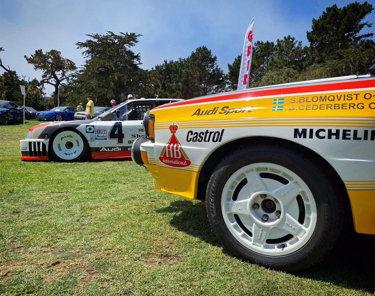 audizine's tweet photo. Legends never die! From the sacred vaults of @Audi Tradition’s German collection, in conjunction with @AudiClubofNA, these three history writing beasts were on display this week at #LegendsOfTheAutobahn in Monterey, California. Truly a sight to behold. https://t.co/qATDoORGgH