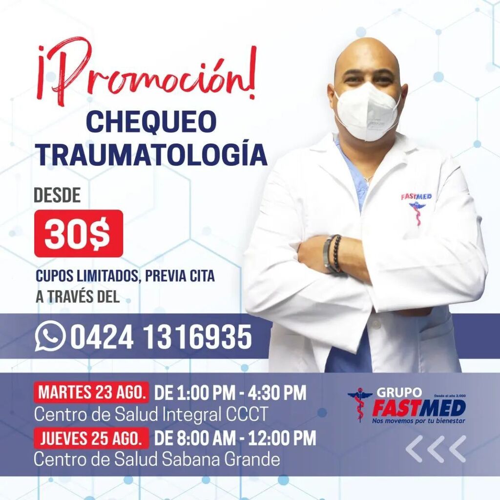 GrupoFastmed's tweet photo. Dado al éxito que tuvo la primera edición ¡vuelve nuestra Jornada de Traumatología! 🦴

Agenda tu cita y sé atendido por el doctor Juan Carlos Galíndez, médico cirujano en ortopedia y traumatología. Para tu comodidad, podrás elegir entre el martes 23 … https://t.co/JzInjdxlVn https://t.co/73i4L9vCGy