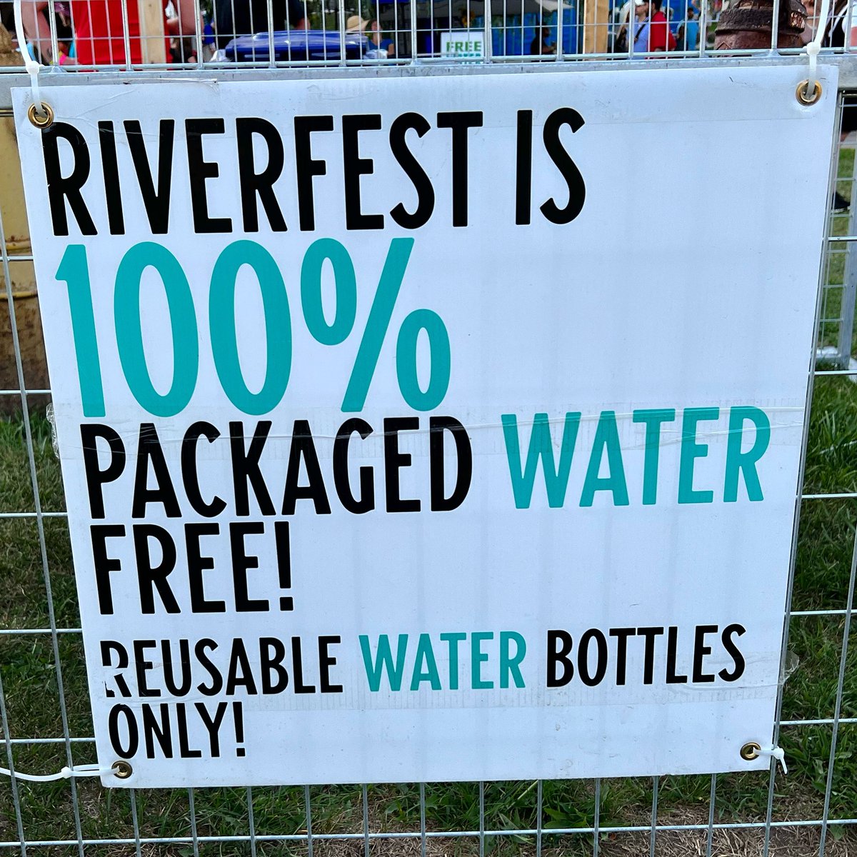 saveourwaterca's tweet photo. @riverfestelora is so cool for many reasons; music, food, people… BUT this is the coolest of all. 100% PACKAGED WATER FREE! None. 

So come by our table and buy a beautiful reusable water bottle. #riverfriends #RiverfestElora #ItTookACommunityAndYou https://t.co/P4NQriqfee