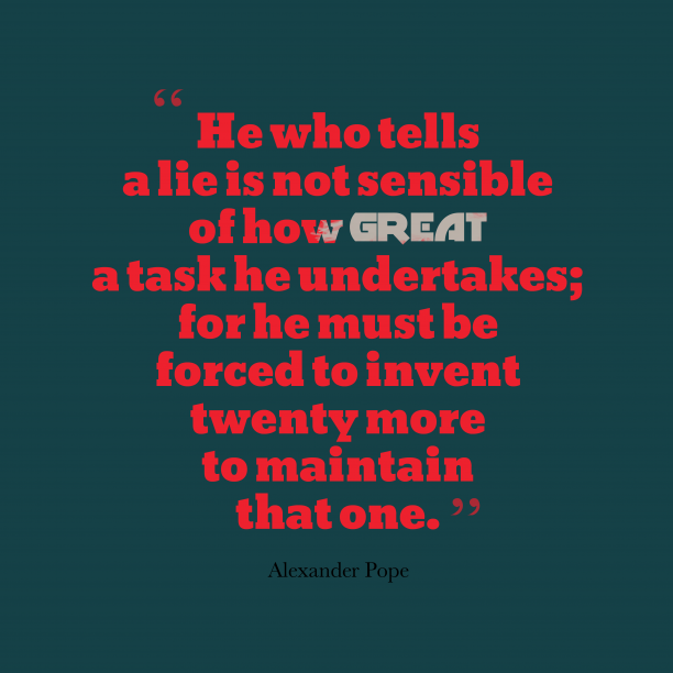 TopLifeProverbs's tweet photo. He who tells a lie__quotes by Alexander Pope 13 612x612
#italianproverbs #motivation #pic https://t.co/scbNZI0gJh