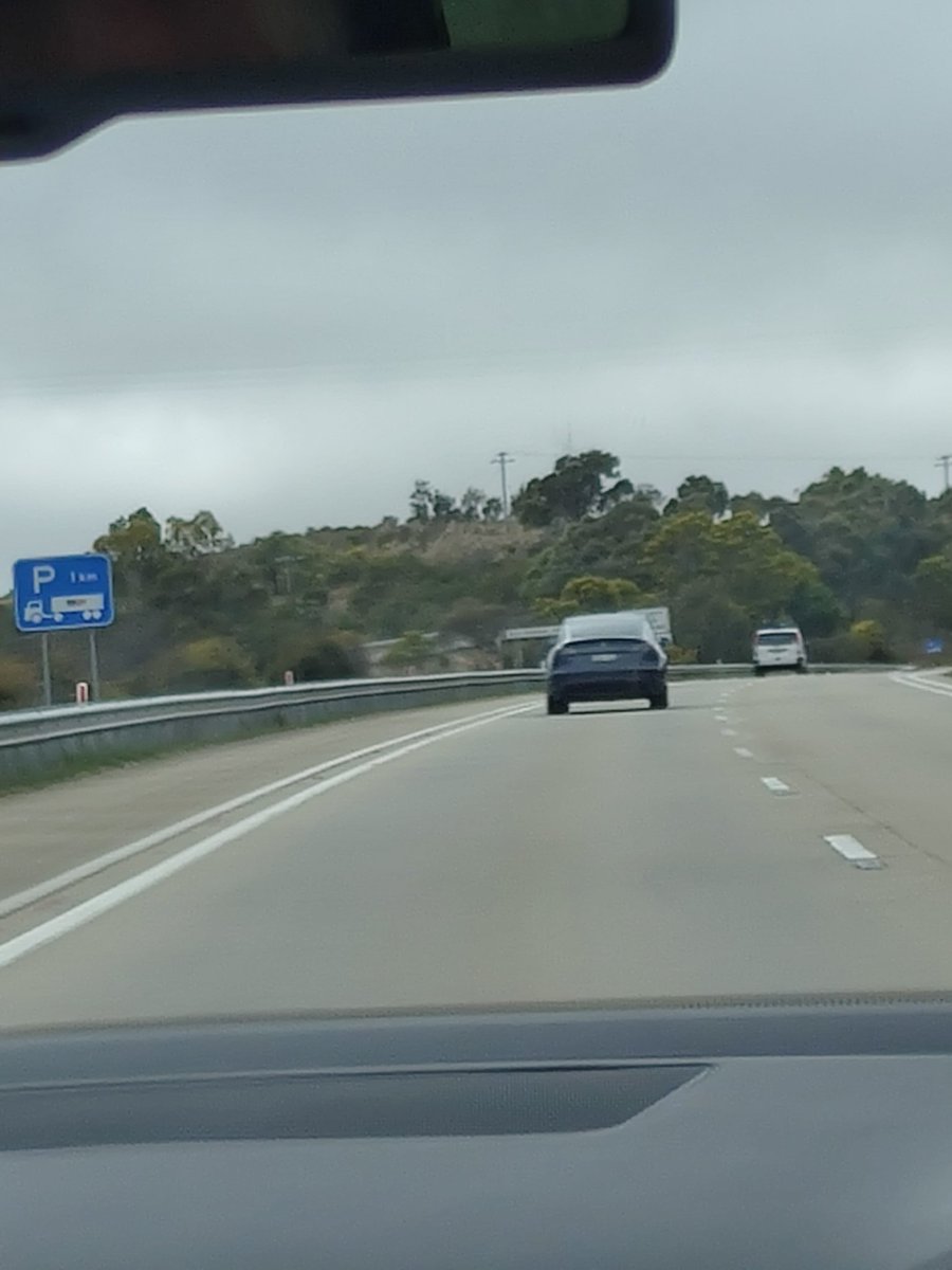 NickSmid's tweet photo. Following this #ModelYAU on the highway. Soon there will be more of these than #Model3AU https://t.co/2VVI0vqZSs