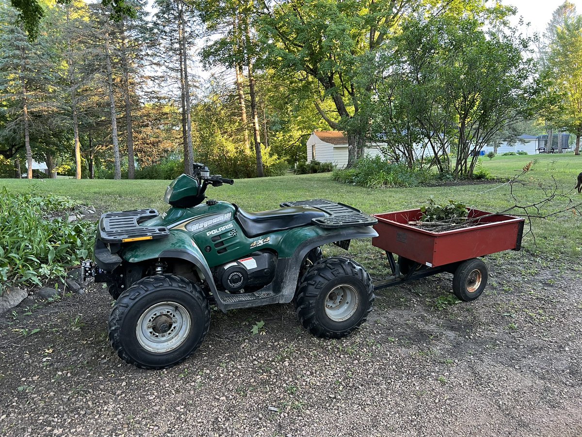In other news, bought this sweet four wheeler circa 2000