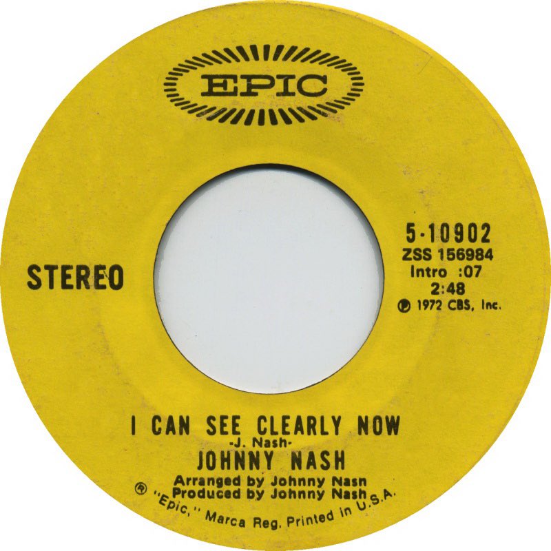 Happy Birthday to the late Johnny Nash . 