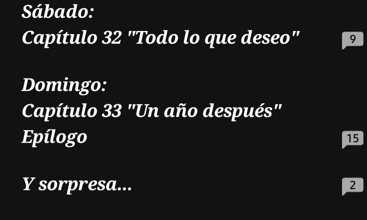 Lucybooks8's tweet photo. @kinomera99 Gente no estoy preparada, no quiero soltar a mis nenes #micrushliterario #SkyleryDakota #unfinalfeliz #segundolibro 🧡🧡🧡🧡🧡🧡
Cronograma de los últimos capítulos 🥺🥺🥺 https://t.co/DJgiBgBdzP