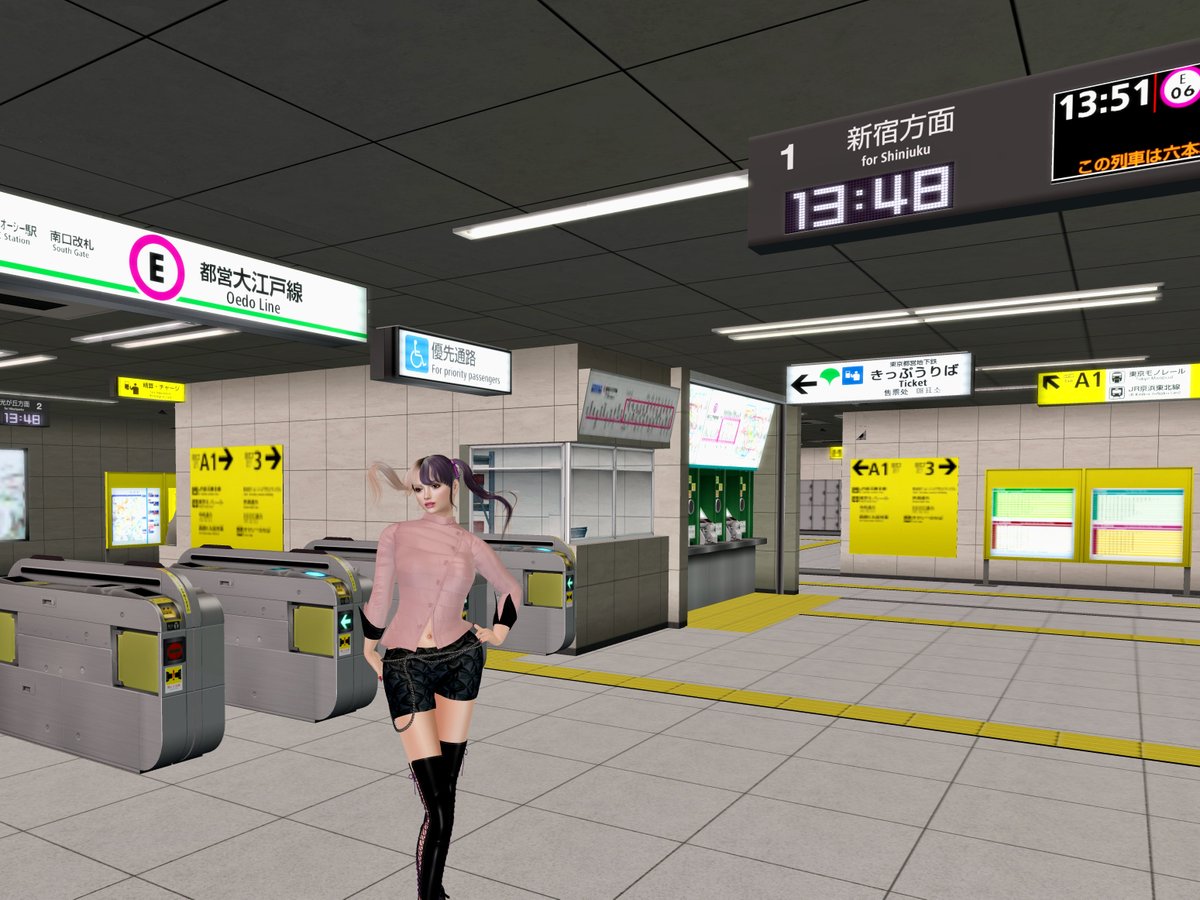 moyukahome's tweet photo. ���っぱり東京の名所もやらないとw
#SecondLifeChallenge
#TokyoSubway
#OedoLine
#Secondlife
#Metaverse https://t.co/qMJns6NGZp