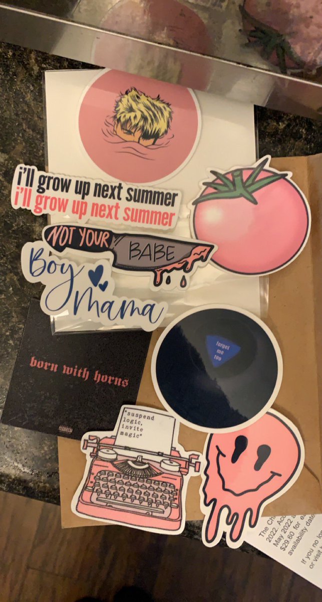 sarahann19xx's tweet photo. I ordered 4 stickers from @killajaay_ &amp; she sent a few more with them. I LOVE THEM SMMMMM!!!!! https://t.co/R6MiIPVzty