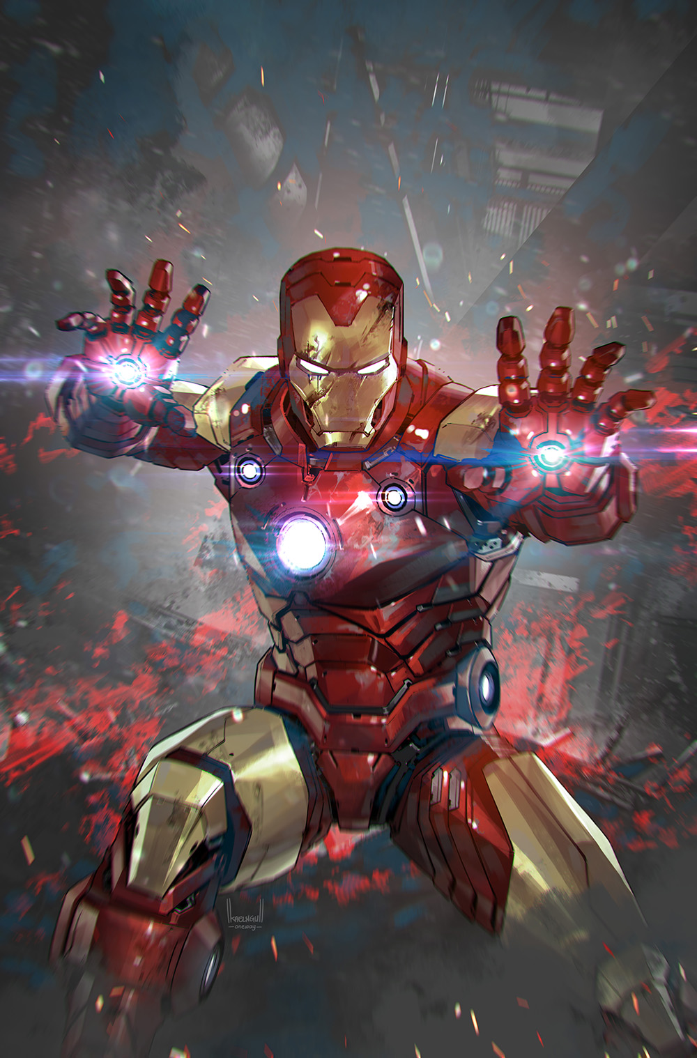 Kael Ngu on X: "Full virgin art reveal for the newly announced INVINCIBLE IRON  MAN #1, where I'll serve as the main cover artist going forward. Hopefully  I wont let you guys
