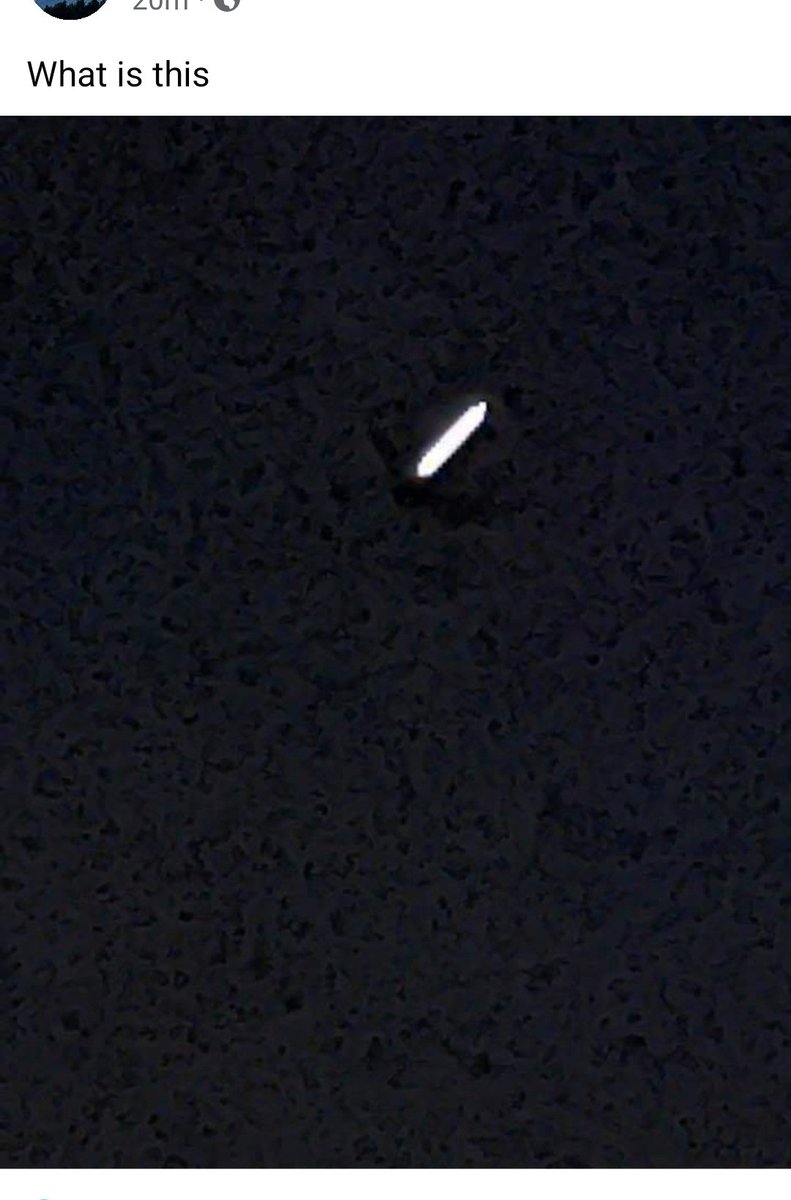 LeftistASF's tweet photo. This just happened,  a ufo siting from my fb feed posted by three mutual individuals, two write ups and this one pic within 15 minutes of our home, freaky! https://t.co/LmNa7NoaCk