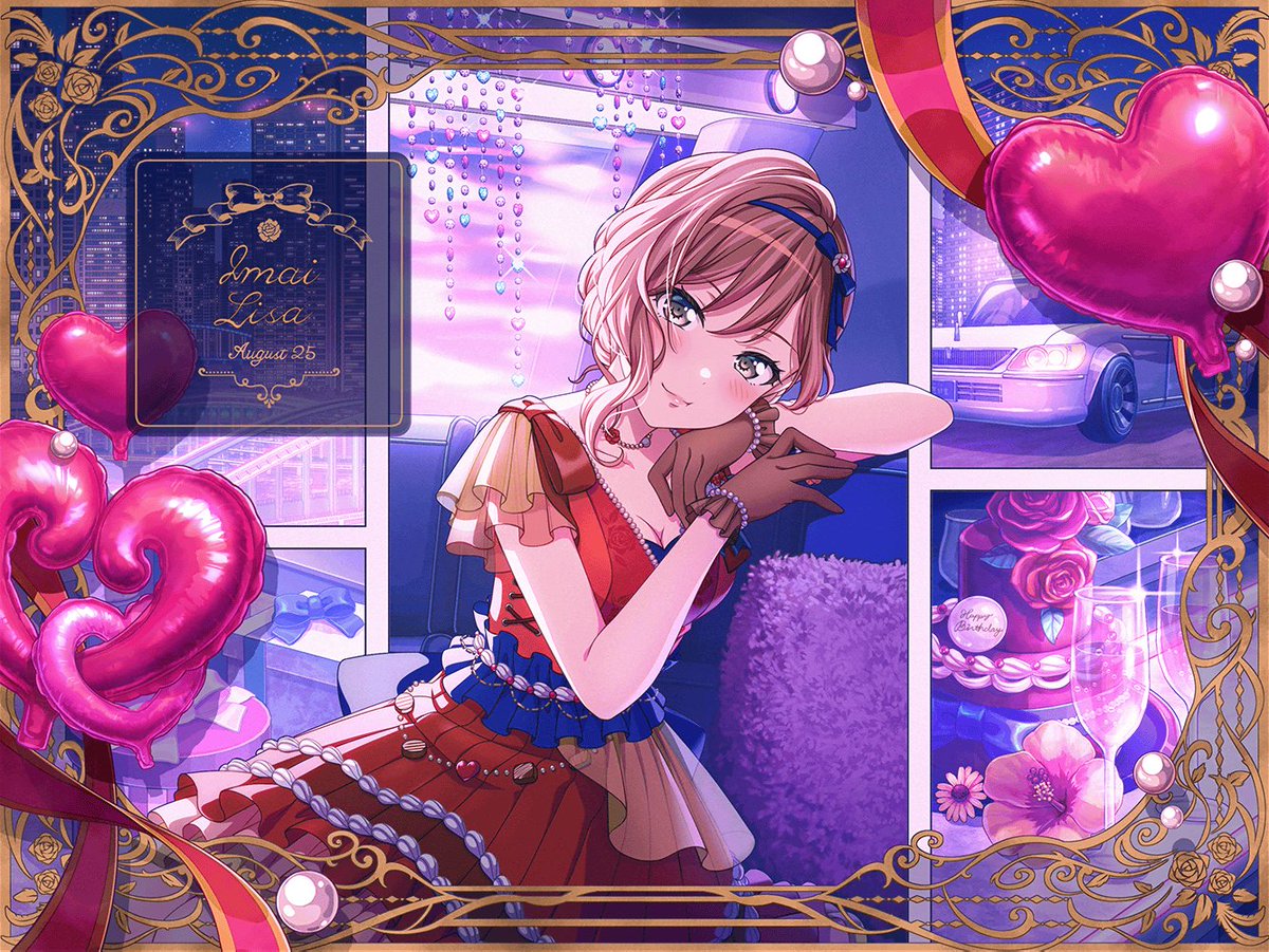 daiIybandori's tweet image. IMAI LISA BIRTHDAY CARD

#今井リサ #バンドリ