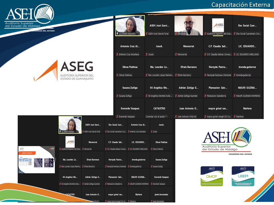 ASEH_Hgo's tweet photo. Colaboración de la @ASEH_Hgo con la @asegto en Jornada de capacitación denominada "Control Interno en la Gestión Pública" con el tema "Administración y Evaluación de Riesgos a cargo @Anahi_Alvarado Titular de la #USEPI y Coordinadora de Control Interno del Órgano Técnico https://t.co/UThkG57EFw