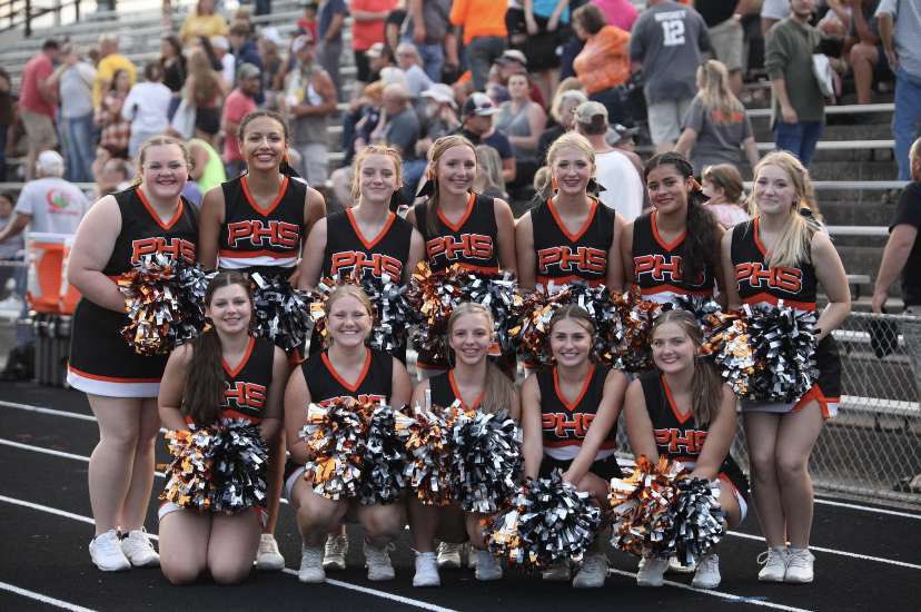 destiny_divine_'s tweet photo. Proud of this teamβs performance tonight! We had fun cheering on our Palmyra Panthers. Join us next week, away @ Hallsville, for the first Friday night football game of the season. #wearepalmyra #phscheer https://t.co/u9vc4zMCd3