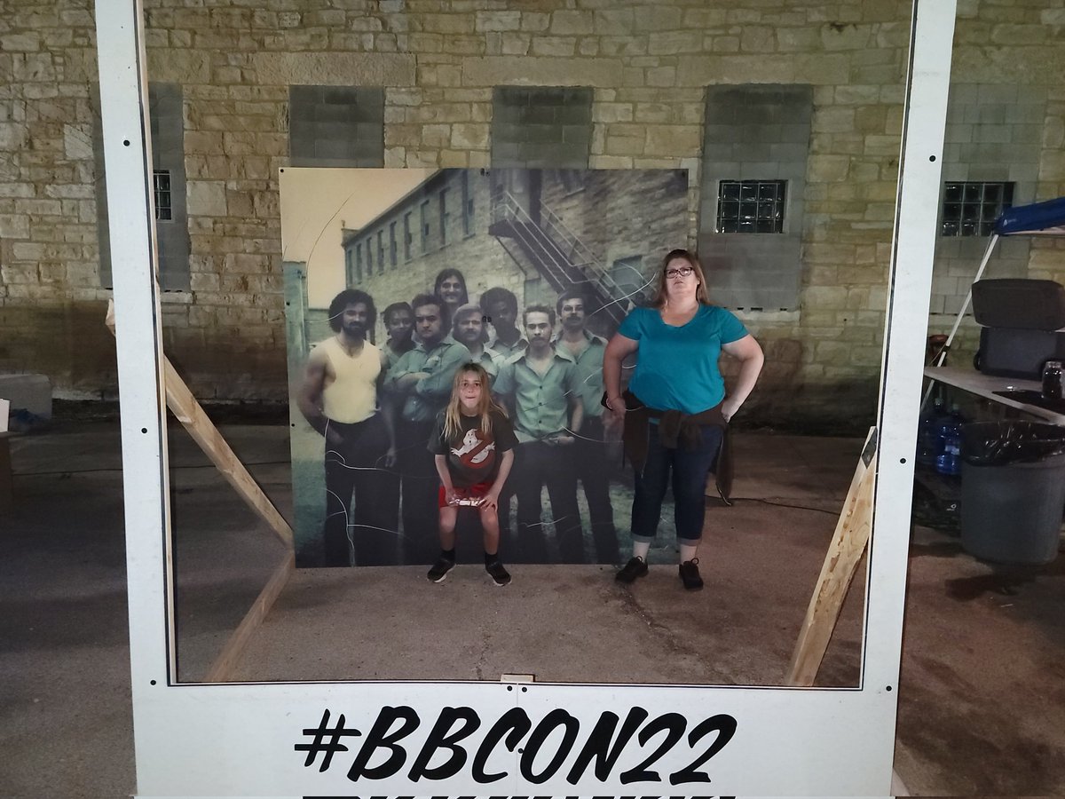 Svenmoravec's tweet photo. At blues Brothers con and we find a Ghostbusters mobile. At joliet prison. 

#bbcon22 https://t.co/AwMGXIiaZy