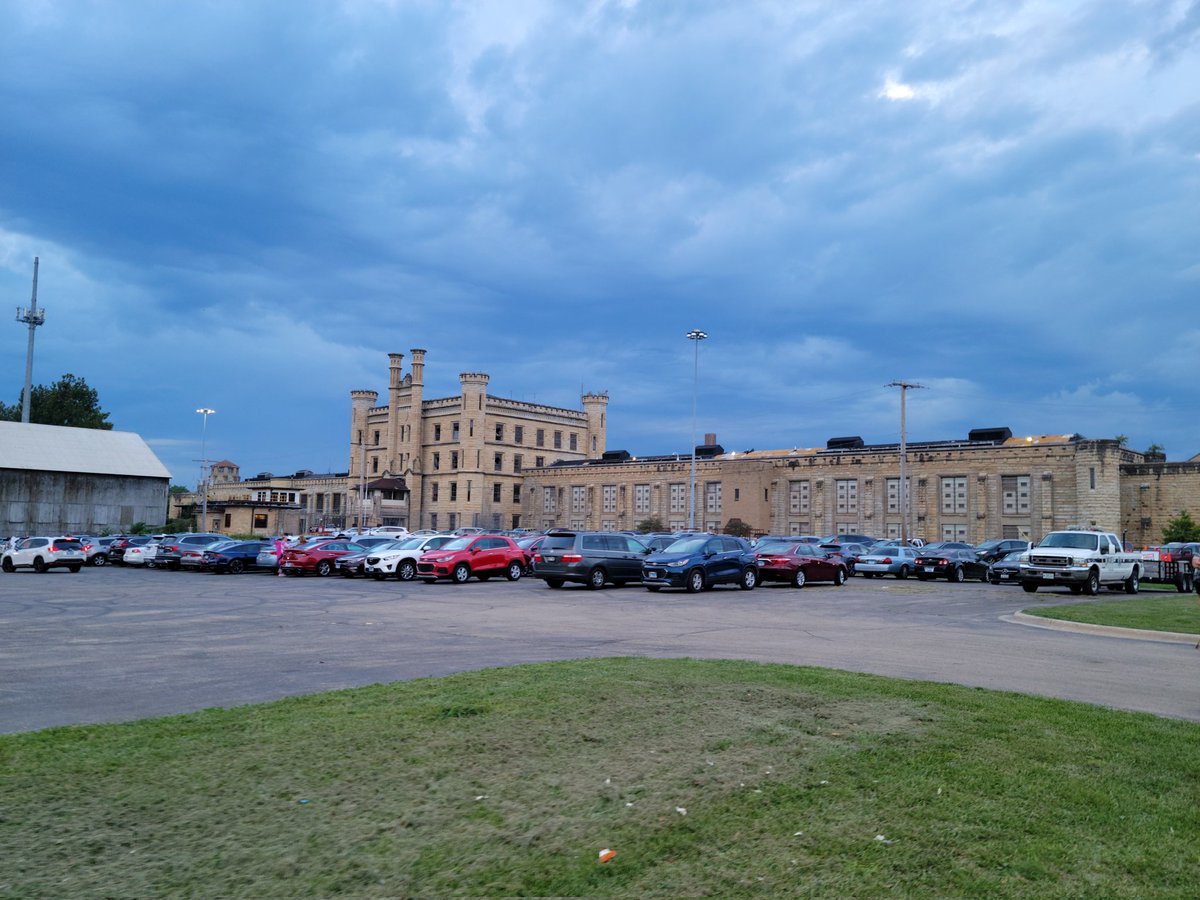 Svenmoravec's tweet photo. At blues Brothers con and we find a Ghostbusters mobile. At joliet prison. 

#bbcon22 https://t.co/AwMGXIiaZy