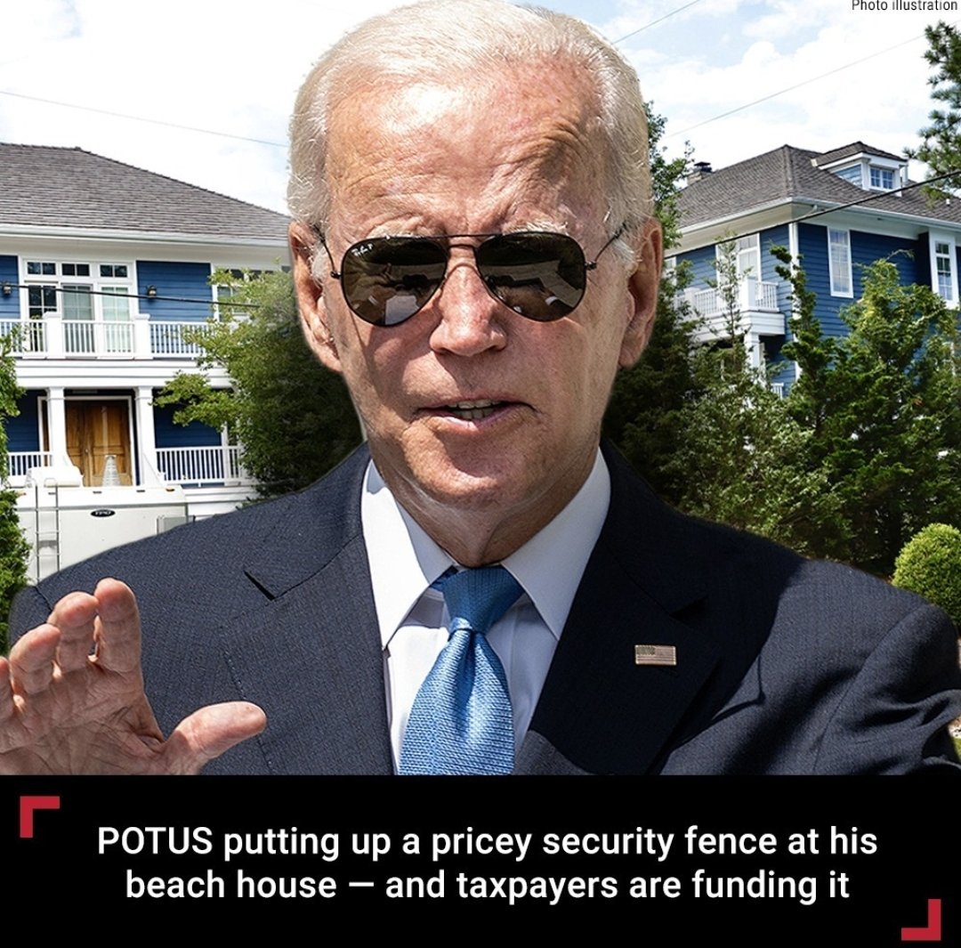 Thanks Americans. You just put up a $500,000 fence at J0e's private  residence...