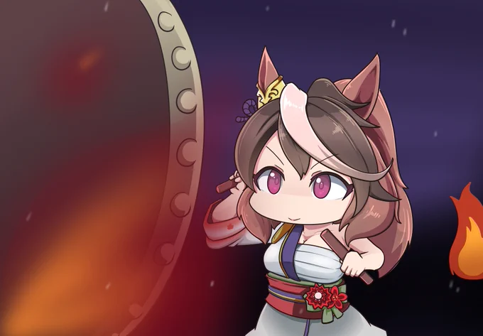 #夏休みはシンボリルドルフのイラストが増えるらしいなぜだ...まともなイラストが無い! 