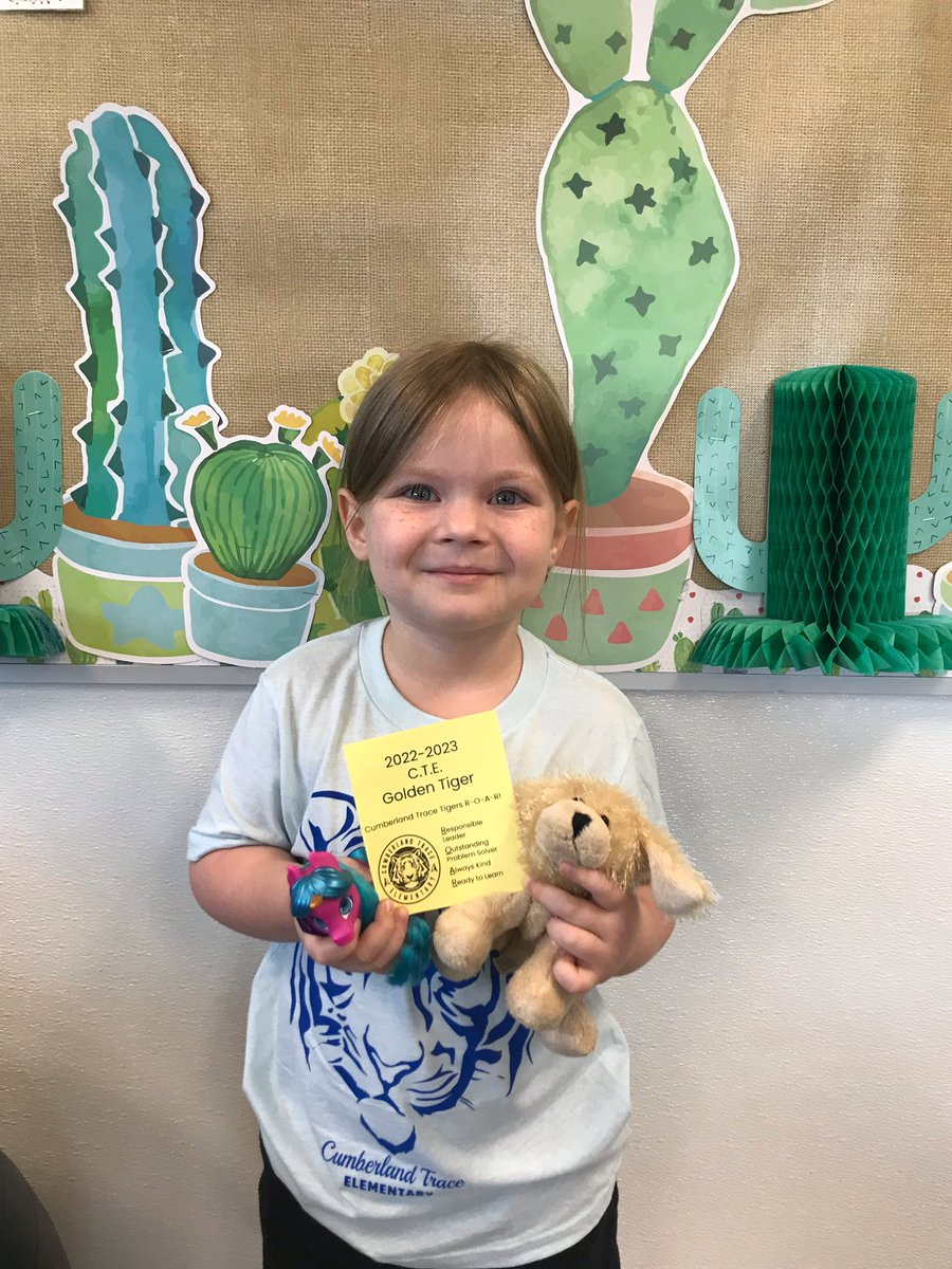 Congratulations to Delilah for being our first Golden Tiger Ticket winner! #ctetigers
