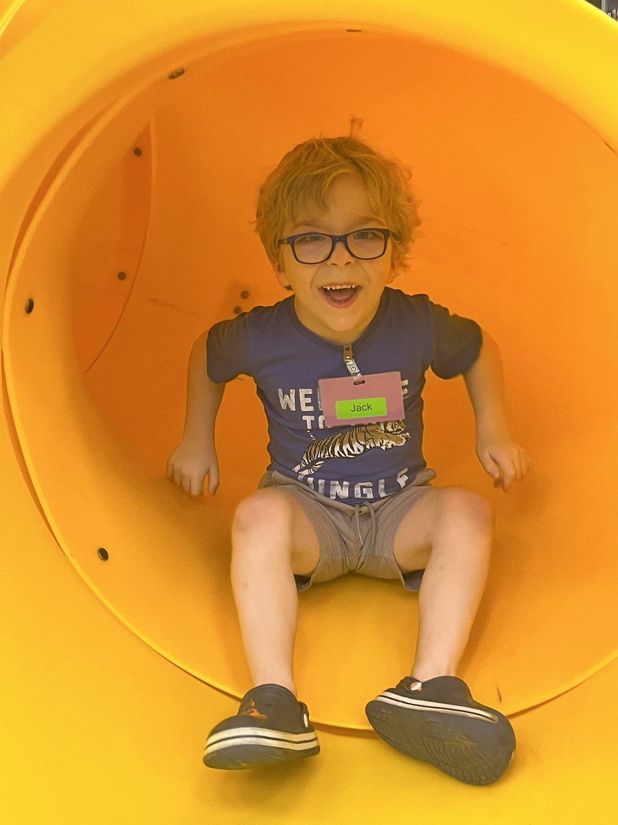 We enjoyed going down the slide during our time in the library this week. @ctetigers @MrsWillis_CTE @MrsDarnell_CTE @librarycheckout