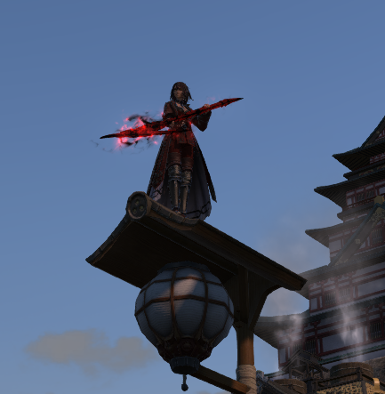 KikayPT's tweet photo. Everyone struggling on the Moonfire Faire jump puzzle, and then there's me finally conquering the Kugane Tower + Lamppost! https://t.co/V2Rfq3kAyB