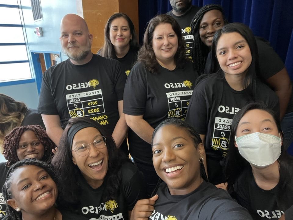 KelsoHISD's tweet photo. It took us an extended minute but we finally got it together!! Staff Photo 2022-2023. So proud of this remarkable group of educators!! We are B-Rated but not for long!!! #OnOurWayToAnA Kelso Inc. “Where Eagles Soar!”@KelsoHISD @AmyPoerschke @HISD_ESO1  Check Us Out! #Drippin’ https://t.co/0bhj9EeSZg